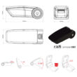 Kartámasz Renault Captur 2013-2019 Armster OE1, USB, fekete