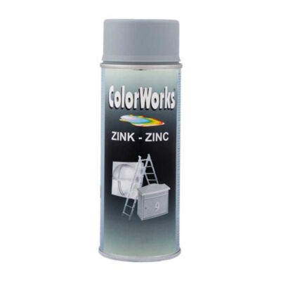 ColorWorks Cink spray (93% cink) hőálló 350°C-ig, 400 ml