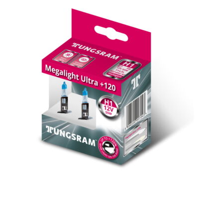 GE / Tungsram Megalight Ultra +120% H1 50310NU autó izzó, 2db/csomag