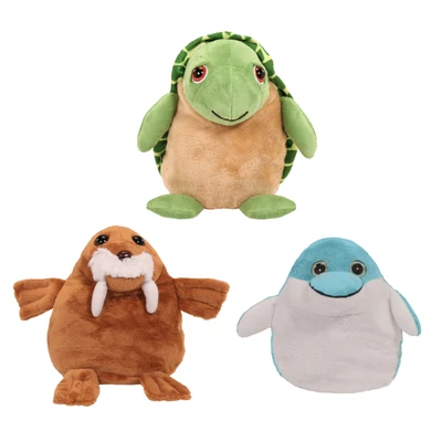 Pop Out Pets plüss óceán (teknős, delfin, rozmár)