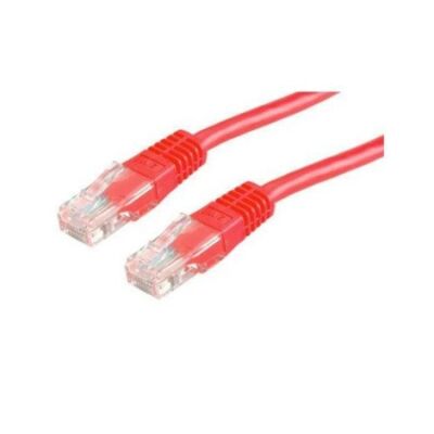 Roline CAT6 patch 3m piros UTP kábel